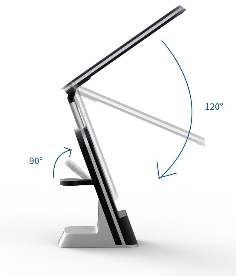 Kreativ Skrivbordslampa med Trådlös Laddare