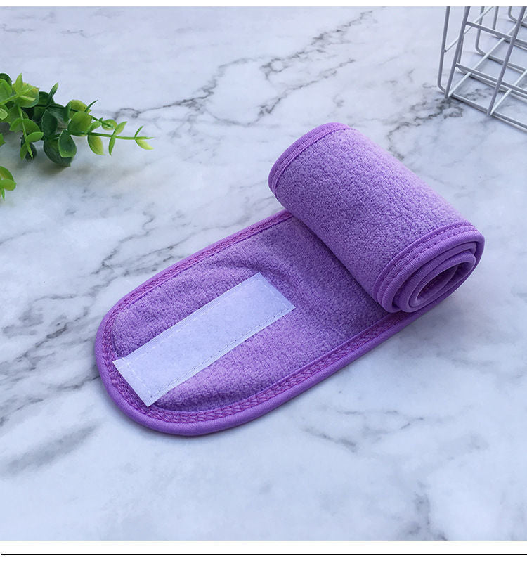 Patterned Headband with Wide Edge for Facial Cleansing and Yoga