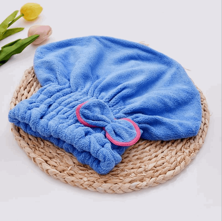 Hög densitet Korall Fleece Mikrofiber Duschmössa