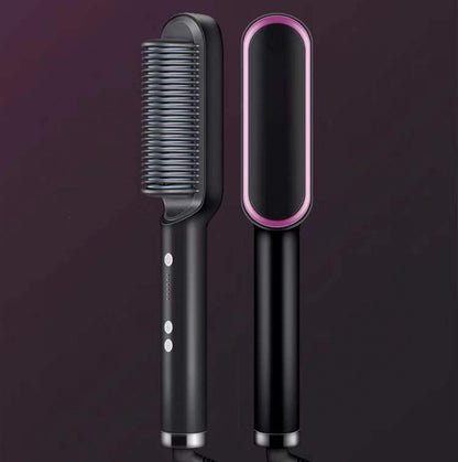 Dual Functional Ceramic Hairbrush: Easy Styling with Intelligent Control