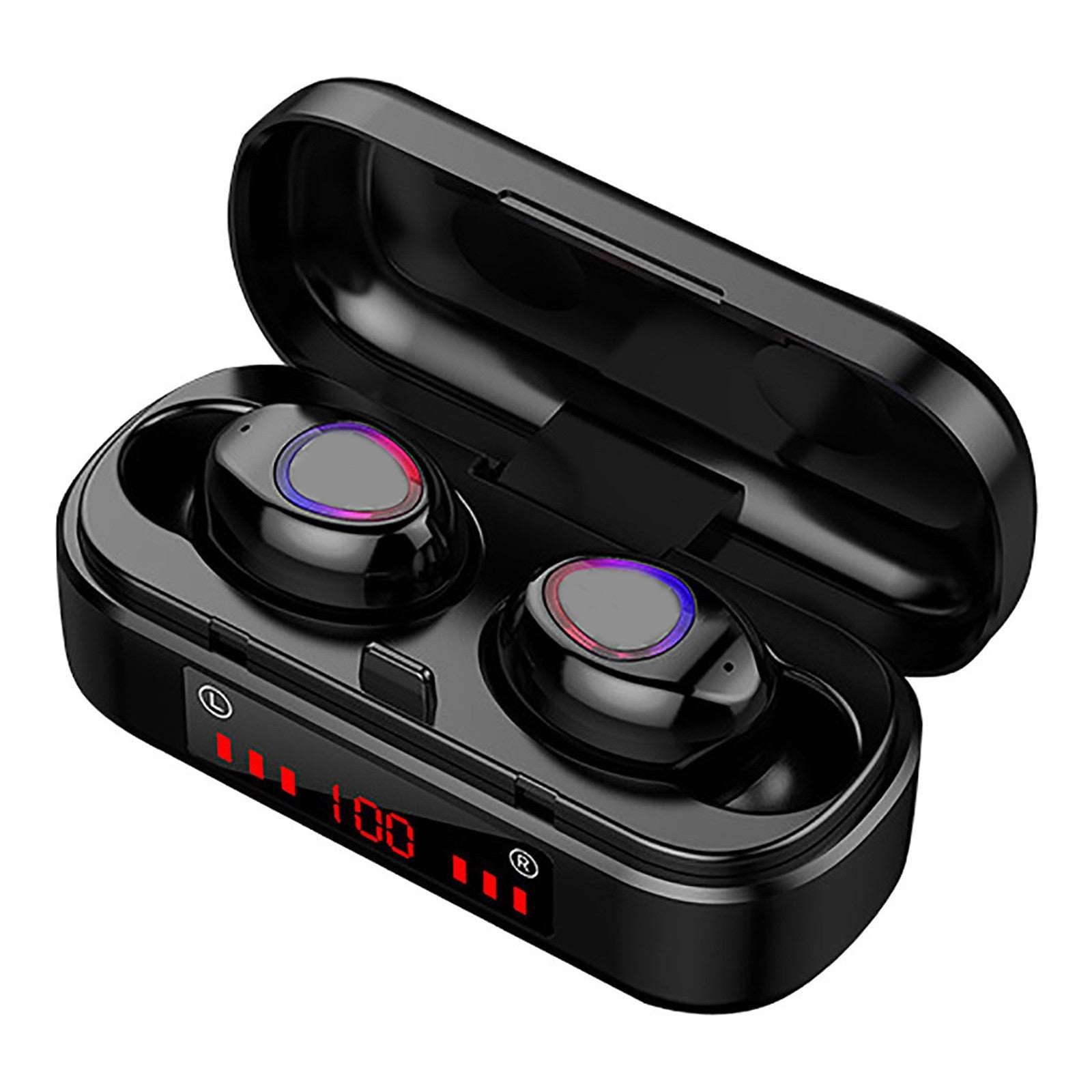 Trådlösa Bluetooth Hörlurar TWS – Mini In-Ear med Batteri Display