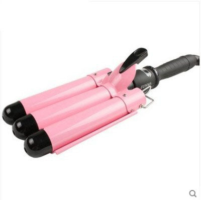 Electric Triple Tube Curling Iron for Versatile Styling