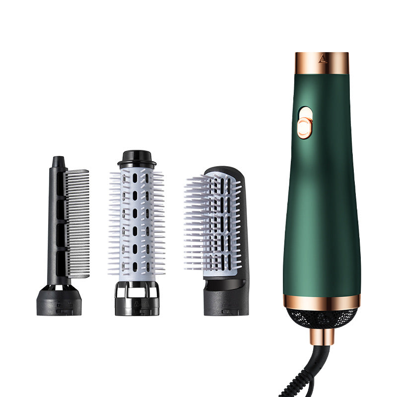 Three-in-one Hair Dryer with Conversion Comb - Flat and Curly Hairstyles