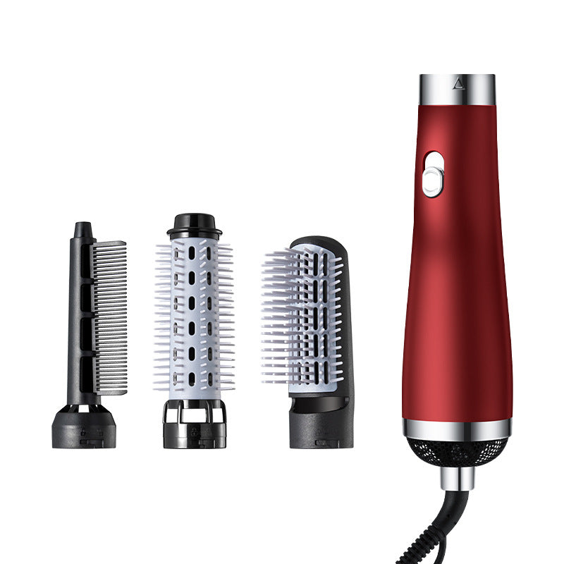 Three-in-one Hair Dryer with Conversion Comb - Flat and Curly Hairstyles