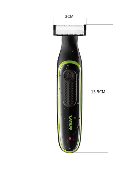 Rechargeable shaver with Small T-shaped blades