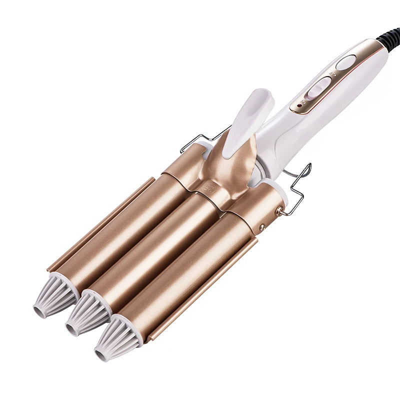 Triple bar curling iron for fantastic hairstyles