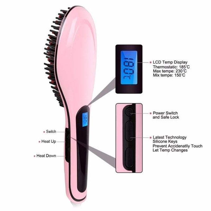 GlideStyle Paddle Brush Hair Straightener