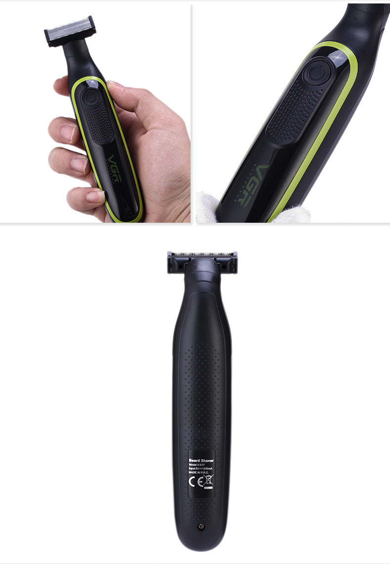 Rechargeable shaver with Small T-shaped blades