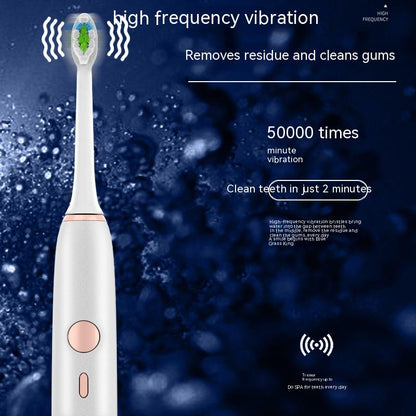 Quiet Smart Electric Toothbrush with Wireless Charging