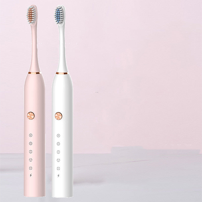 Waterproof USB Rechargeable Electric Toothbrush with Soft Bristles