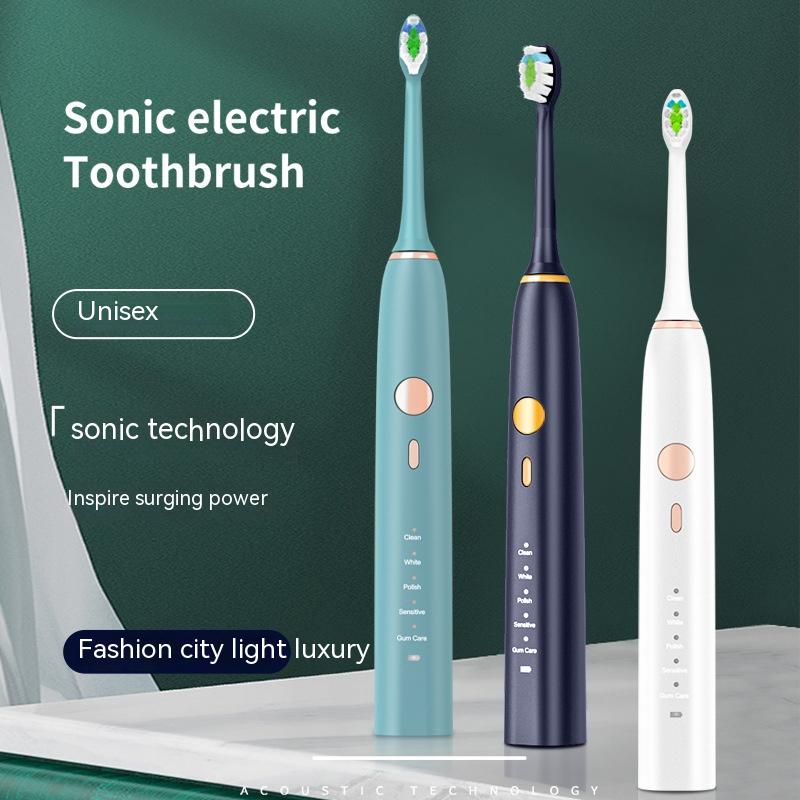 Quiet Smart Electric Toothbrush with Wireless Charging