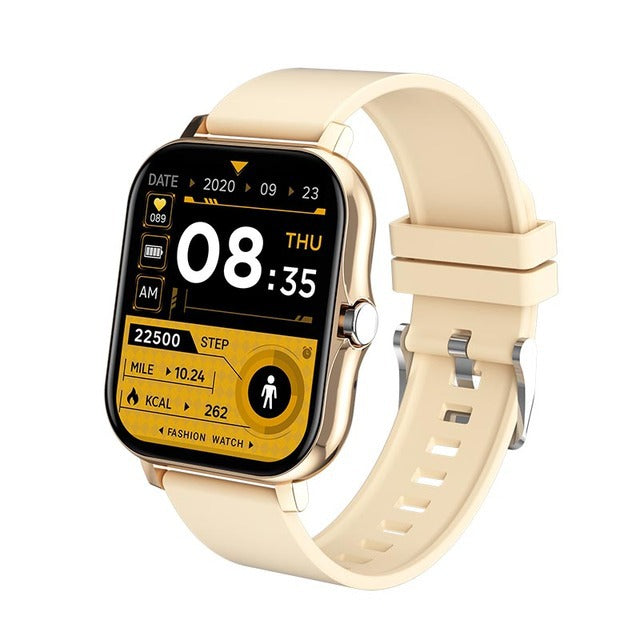 Smart watch with pedometer and heart rate measurement, Bluetooth calls