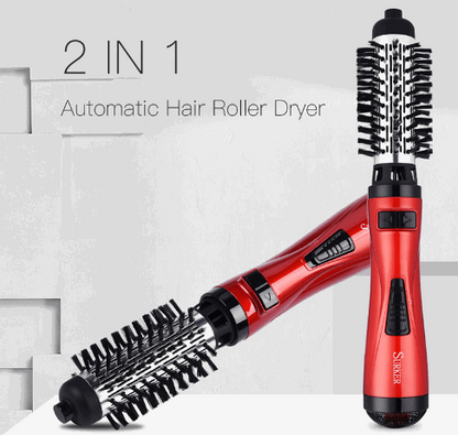 2-in-1 Rotary Hair Dryer and Curling Iron - Professional Styling Tools