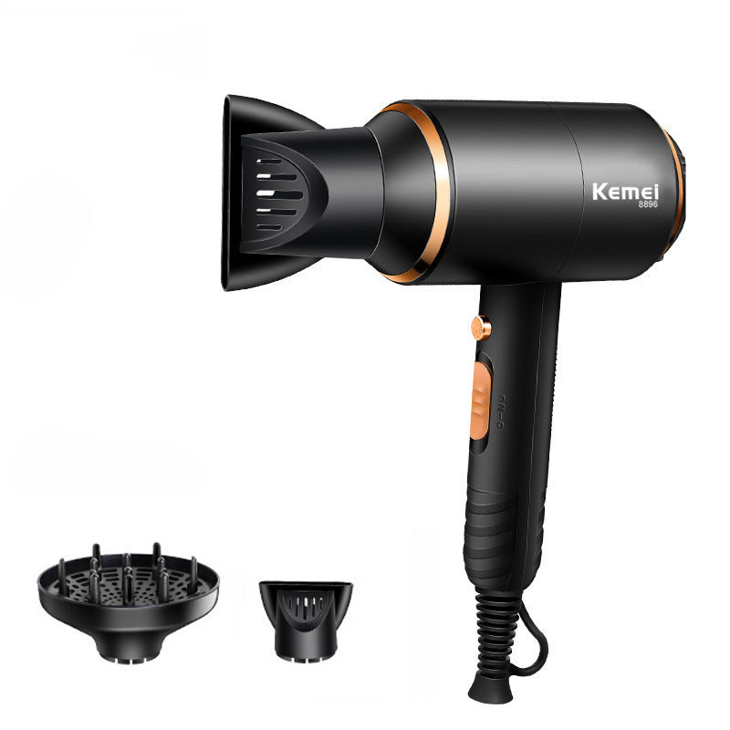 Powerful hair dryer. Set with wind nozzle + diffuse wind nozzle.