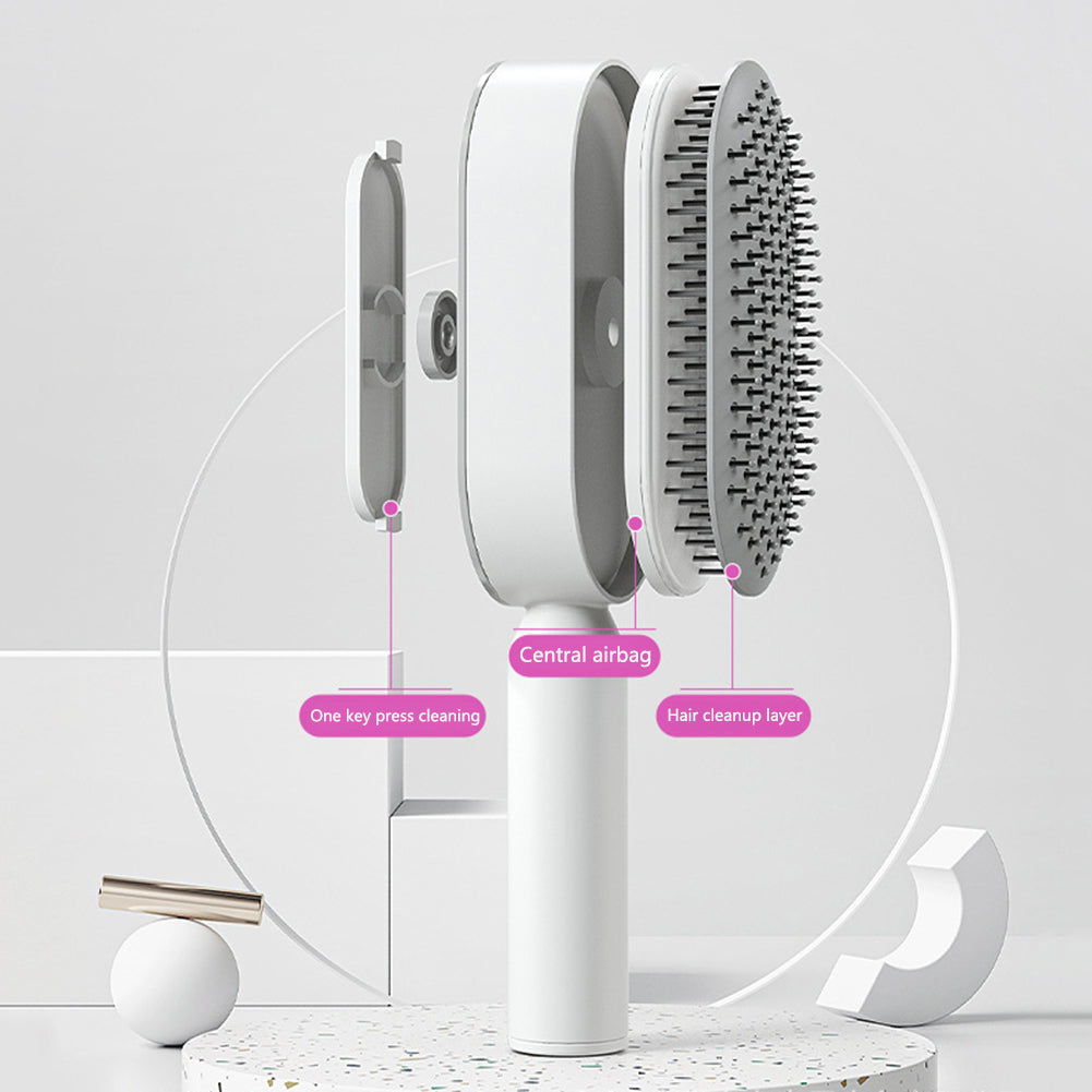 Self-Cleaning Hair Brush For Women - Simple and Effective Hair Care