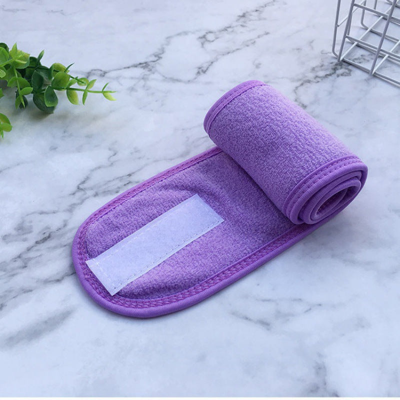 Patterned Headband with Wide Edge for Facial Cleansing and Yoga