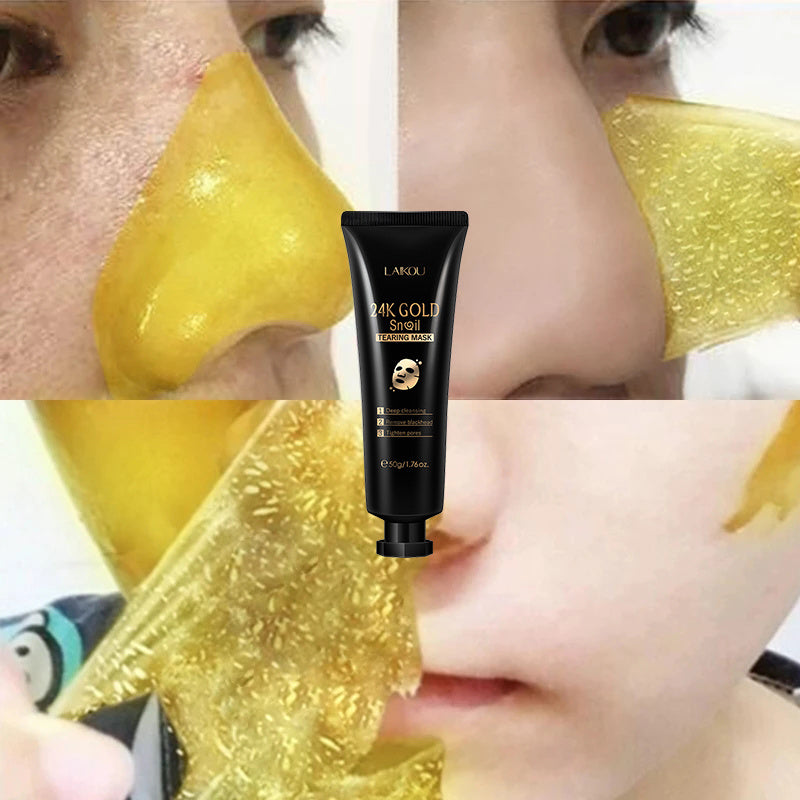 Guld Snigel Tear-Off Mask – Återfuktande Mask